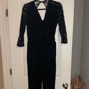 Maurice’s size medium black lace jumpsuit.